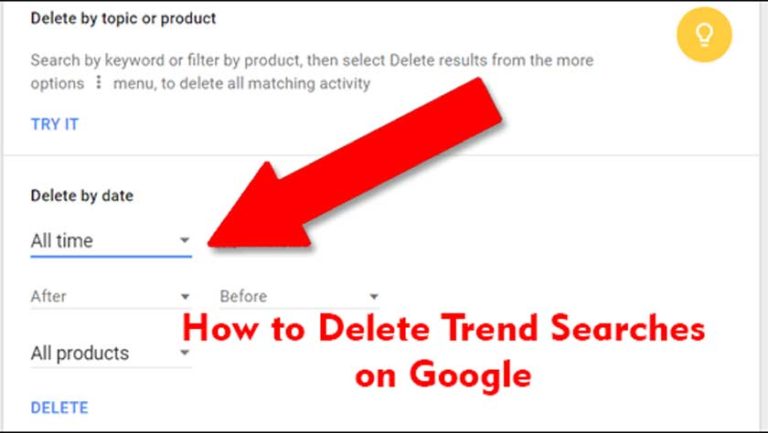 delete searches on google photos