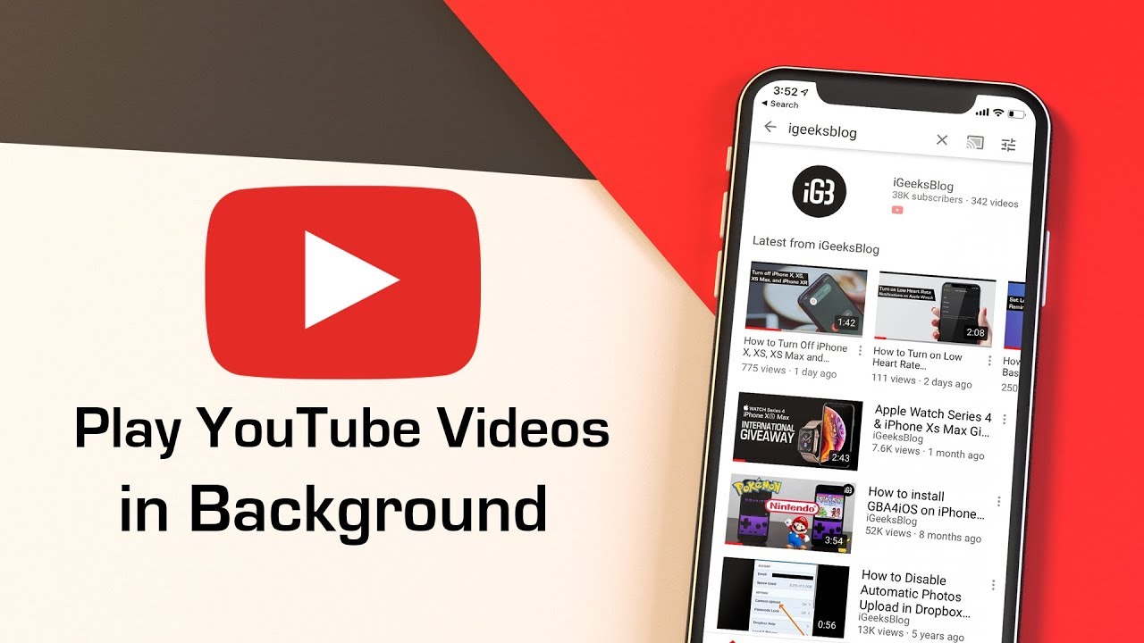 How to Play YouTube videos in the Background - Truegossiper