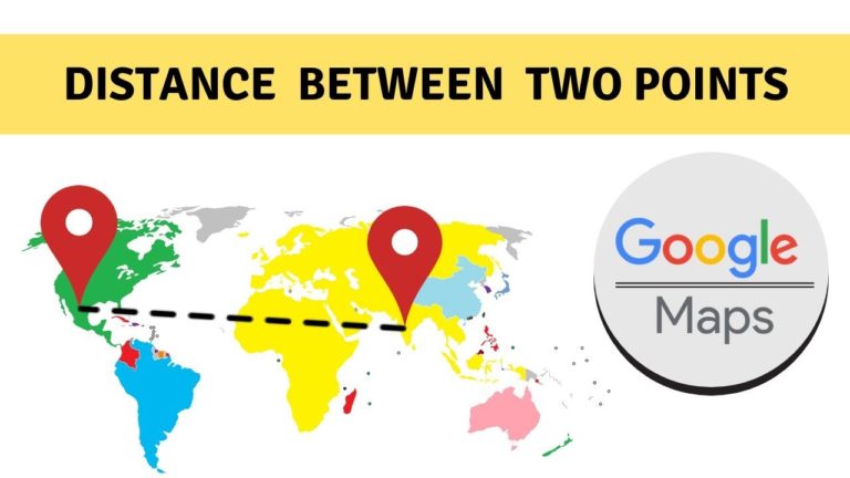 driving distance between two points google maps