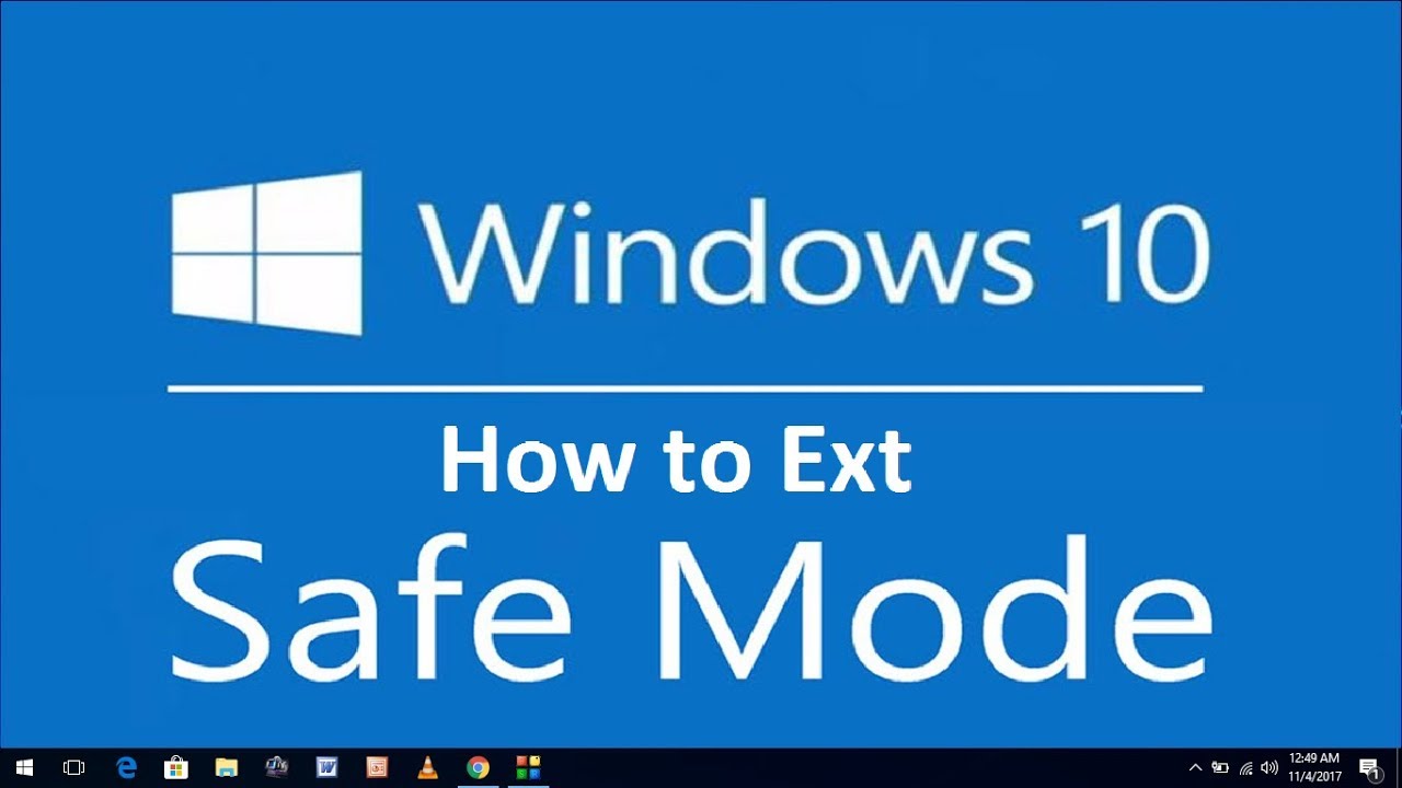 how to enter safe mode on hp windows 10